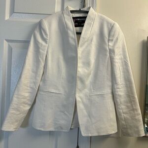 NWOT Jcrew Cropped White Linen Blazer